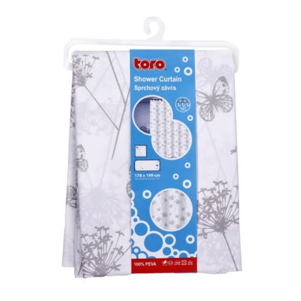 Sprchový záves TORO PREMIUM 178x199 cm kvety