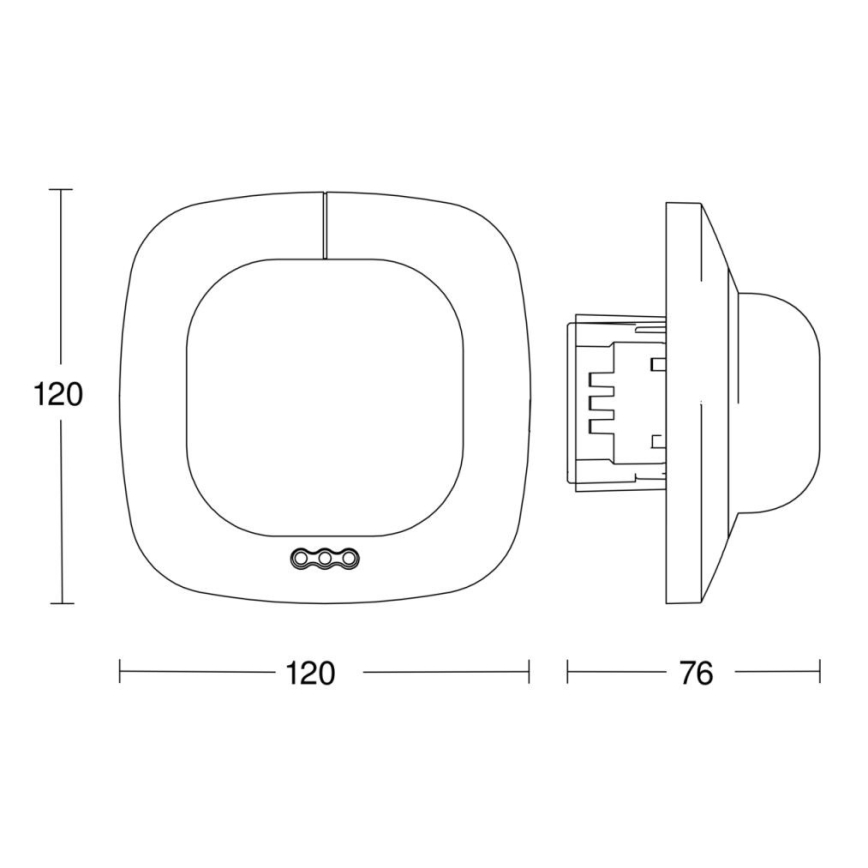 Steinel 002749 - Prezenčný hlásič IR Quattro 8m DALI-2 APC biela