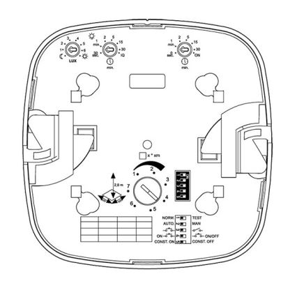 Steinel 003005 - Prezenčný hlásič Dual HF DALI-2 APC biela