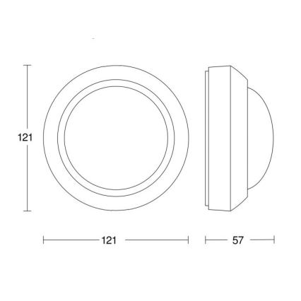 STEINEL 006532 - Vonkajší senzor pohybu IS360-3 biela IP54