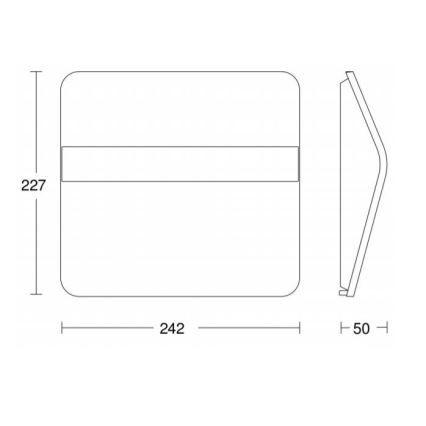 STEINEL 007140 - LED solárne domové číslo XSolar LH-N LED/0,03W nerez IP44 2500 mAh