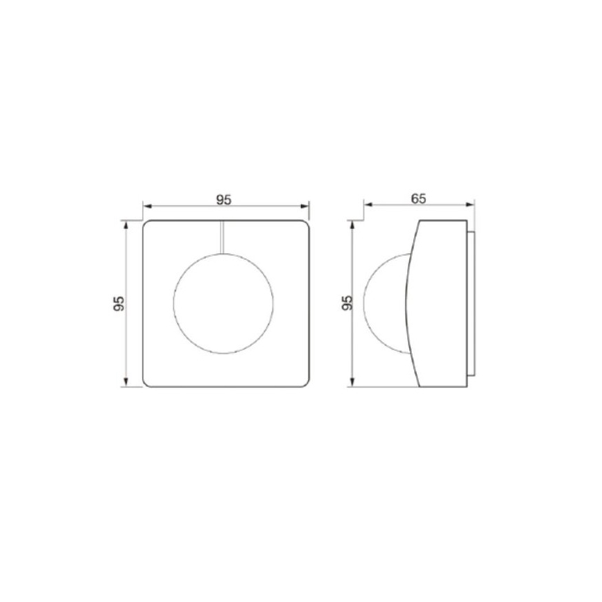 STEINEL 011642 - Vonkajší senzor pohybu IS 3360 MX Highbay biela IP54