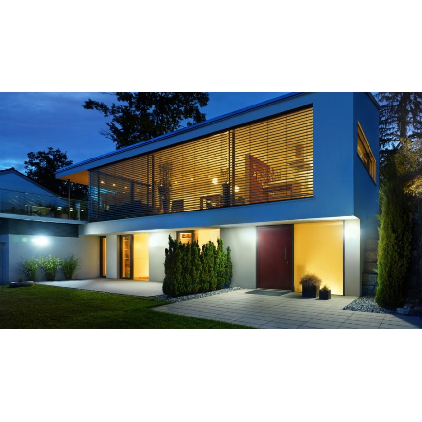 Steinel 012076 - Vonkajšie nástenné svietidlo s čidlom XLED curved LED/10,5W/230V