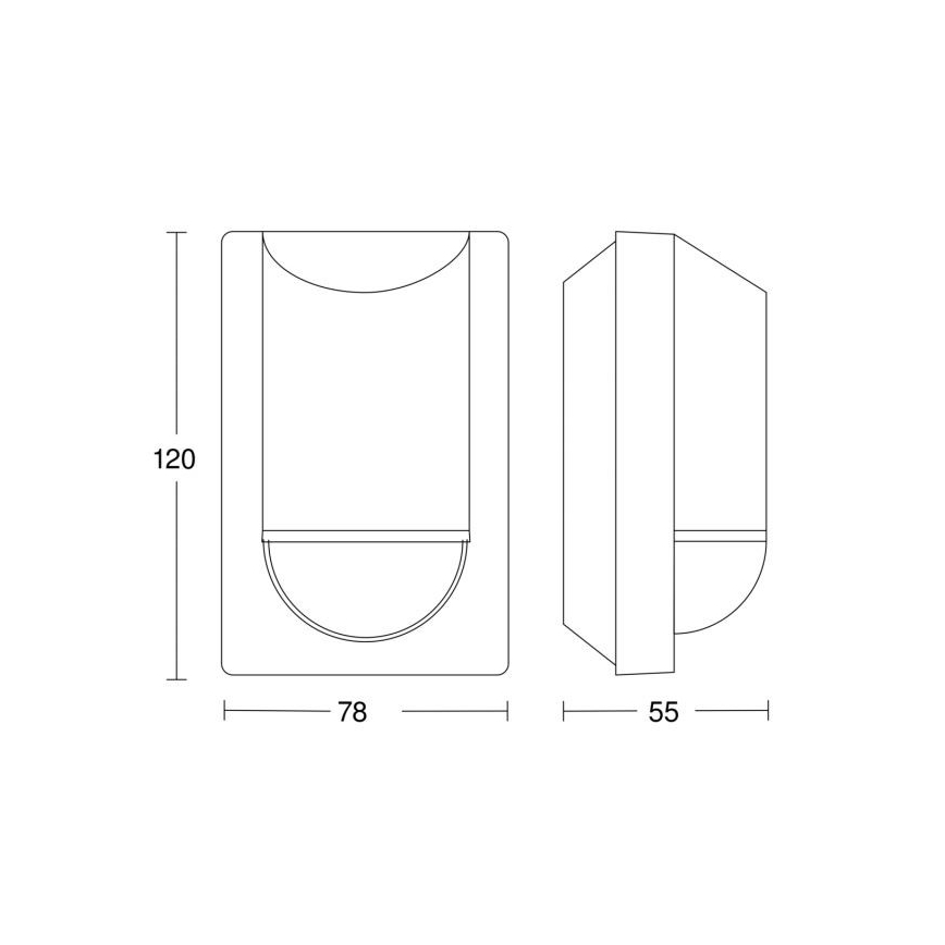 Steinel 034702 - Vonkajší senzor pohybu ECO IP54 čierna