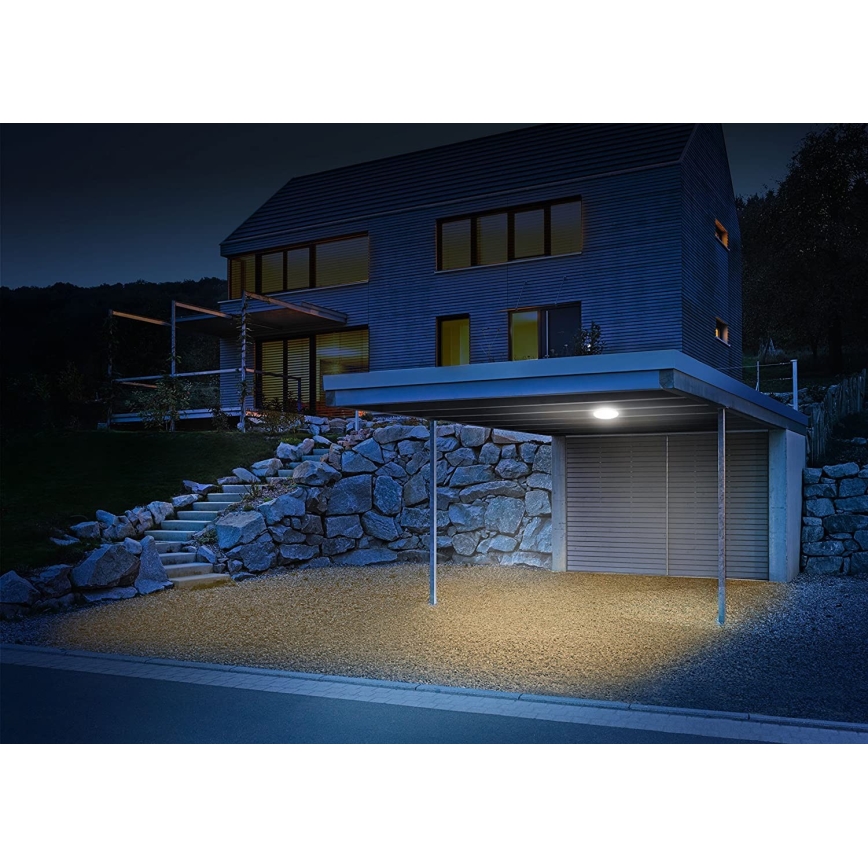 Steinel 035440 - LED Vonkajšie stropné svietidlo so senzorom QUATTRO LED/10W/230V IP54