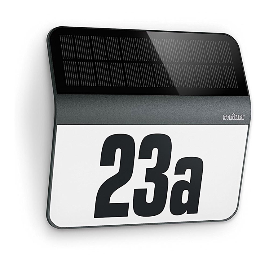 STEINEL 035730 - LED Solárne domové číslo XSolar LH-N LED/0,03W IP44 2500 mAh