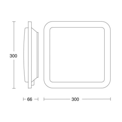 Steinel 052522 - LED Stropné svietidlo so senzorom RS LED/9,5W/230V