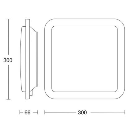 Steinel 052539 - LED Stropné svietidlo so senzorom LED/9,5W/230V