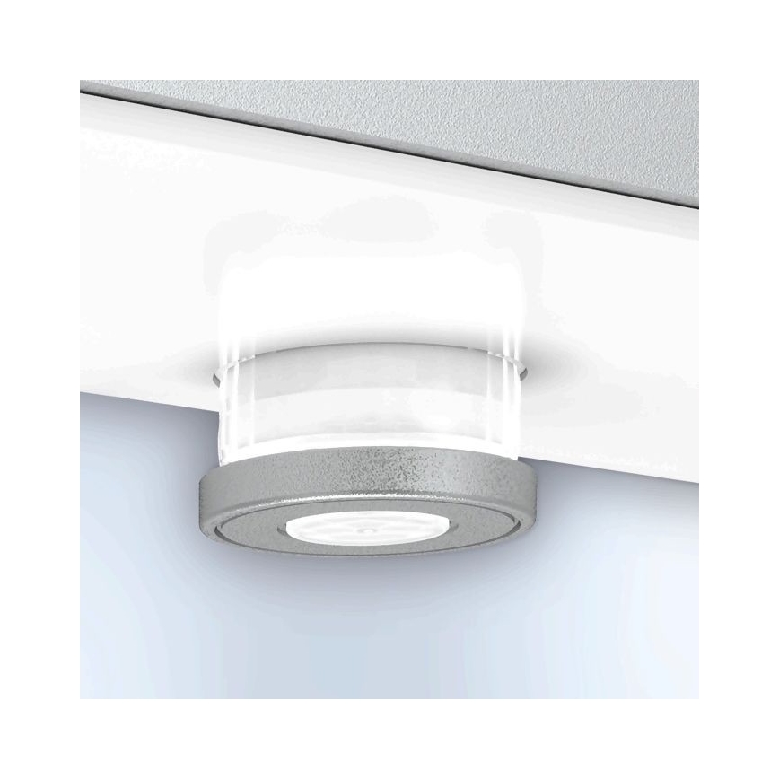 Steinel 052652 - LED Solárne svietidlo so senzorom XSolar SOL-O LED/1,5W 2x2000mAh IP44 strieborná