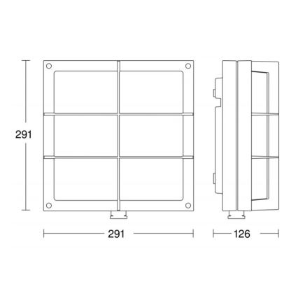 STEINEL 053031 - LED Vonkajšie nástenné svietidlo so senzorom L691 LED/9W/230V 3000K IP44