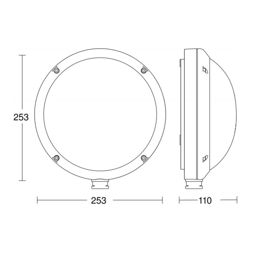 STEINEL 053079 - LED Vonkajšie nástenné svietidlo so senzorom L330 LED/9W/230V 3000K IP44