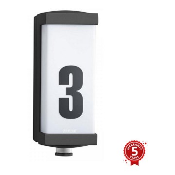STEINEL 053116 - LED Vonkajšie nástenné svietidlo so senzorom L666 LED/9W/230V IP44