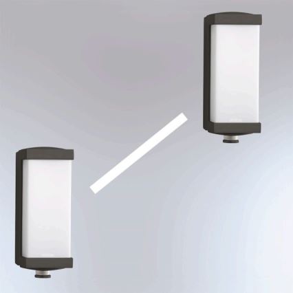 STEINEL 053116 - LED Vonkajšie nástenné svietidlo so senzorom L666 LED/9W/230V IP44