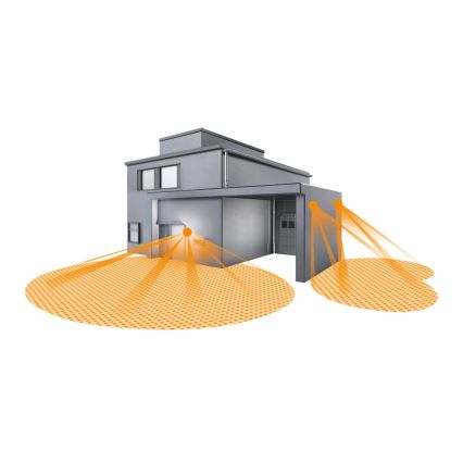 STEINEL 053116 - LED Vonkajšie nástenné svietidlo so senzorom L666 LED/9W/230V IP44