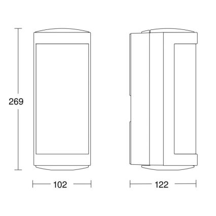 STEINEL 053116 - LED Vonkajšie nástenné svietidlo so senzorom L666 LED/9W/230V IP44
