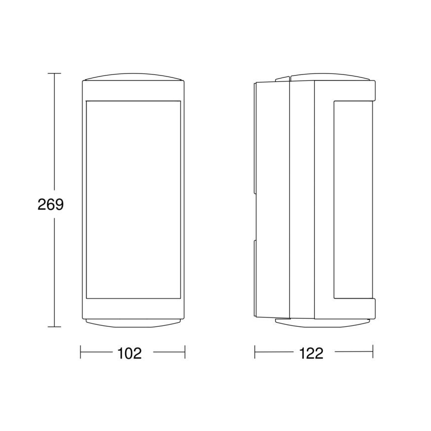 STEINEL 053116 - LED Vonkajšie nástenné svietidlo so senzorom L666 LED/9W/230V IP44