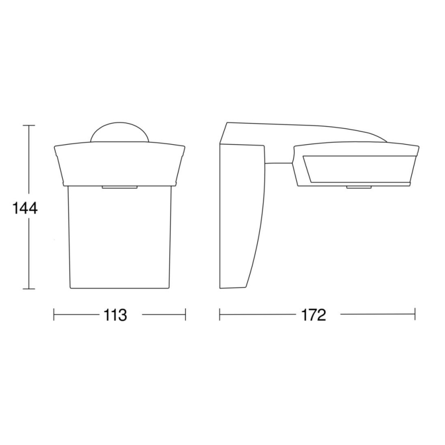 Steinel 056636 - Senzor pohybu SensIQ IP54 antracit + diaľkové ovládanie