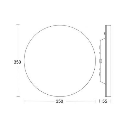 Steinel 057077 - LED Stropné svietidlo so senzorom RS PRO LED/16W/230V IP40 4000K