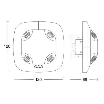 Steinel 057473 - Prezenčný hlásič DualTech DALI-2 biela