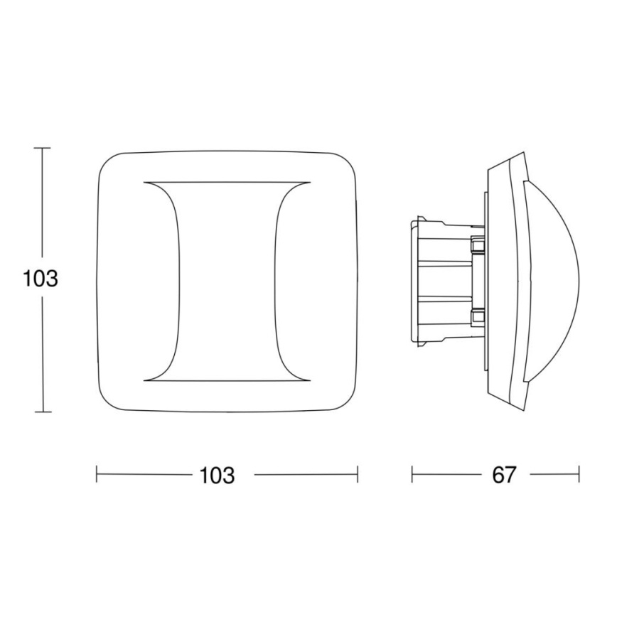 Steinel 058005 - Prezenčný hlásič Hallway COM2 biela