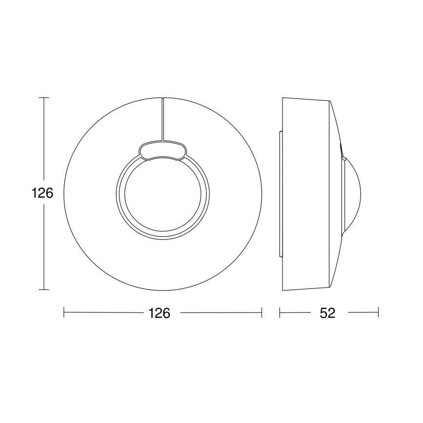 Steinel 058234 - Senzor pohybu HF 3360 V3 KNX IP54 okrúhly biela