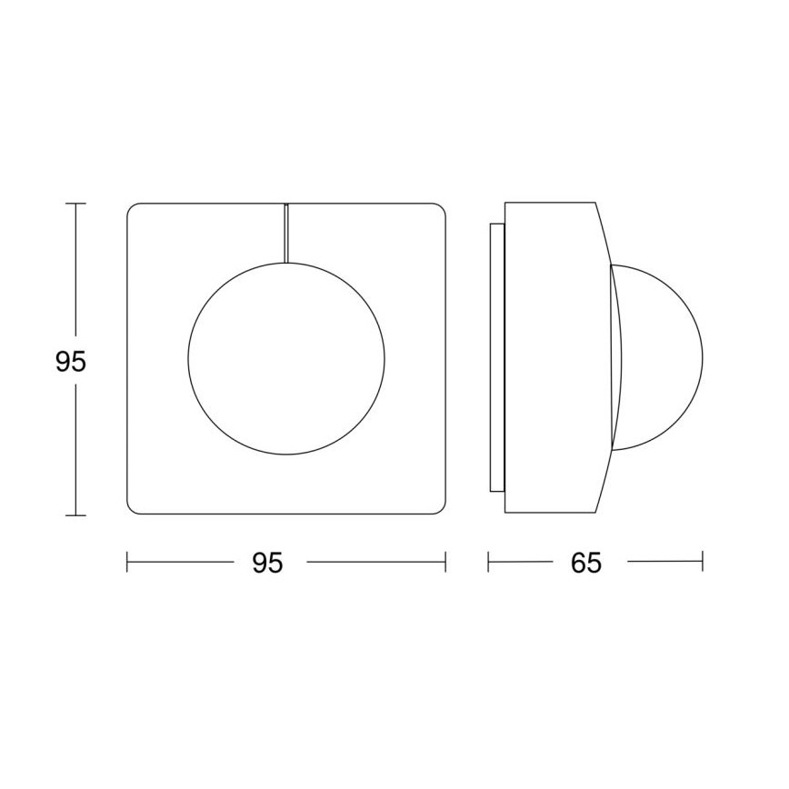Steinel 058258 - Senzor pohybu IS 345 V3 KNX IP54 hranatý biela