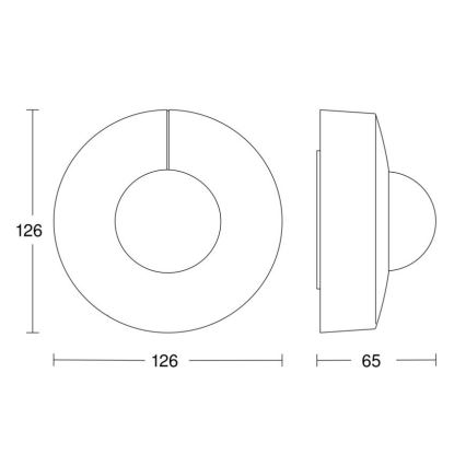 Steinel 058272 - Senzor pohybu IS 345 V3 KNX IP54 guľatý biela