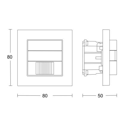 Steinel 058463 - Senzor pohybu IR 180 V3 KNX biela