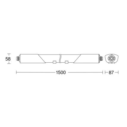 Steinel 058739 - LED Technické svietidlo so senzorom RS PRO 5150SC LED/42W/230V IP66 4000K