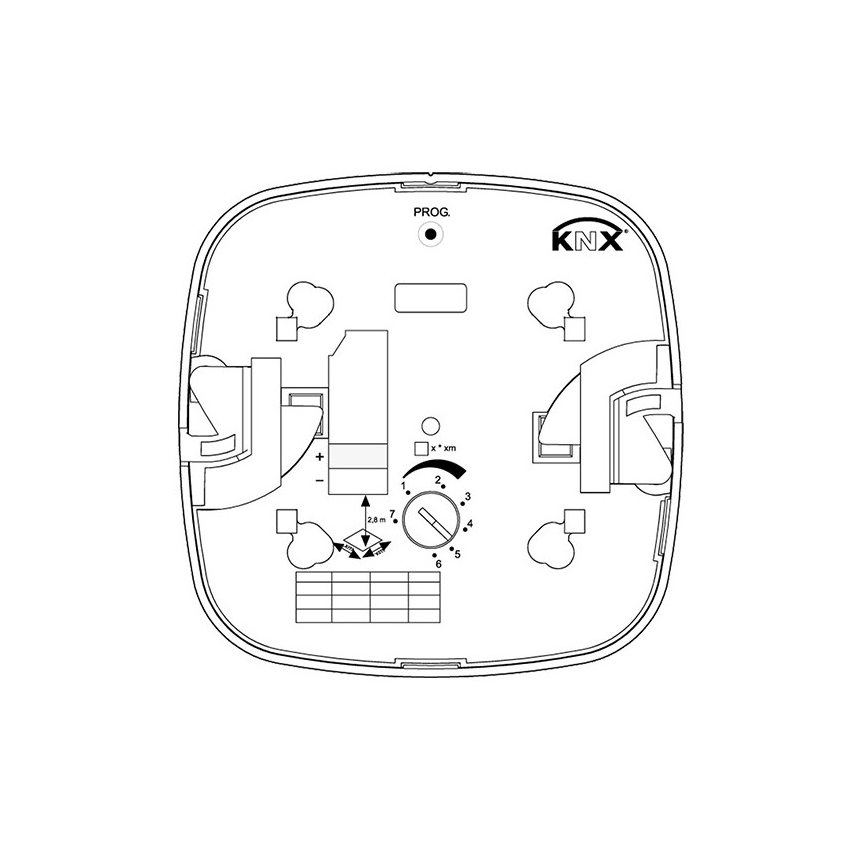 Steinel 059484 - Prezenčný hlásič HF 360 V3 KNX biela