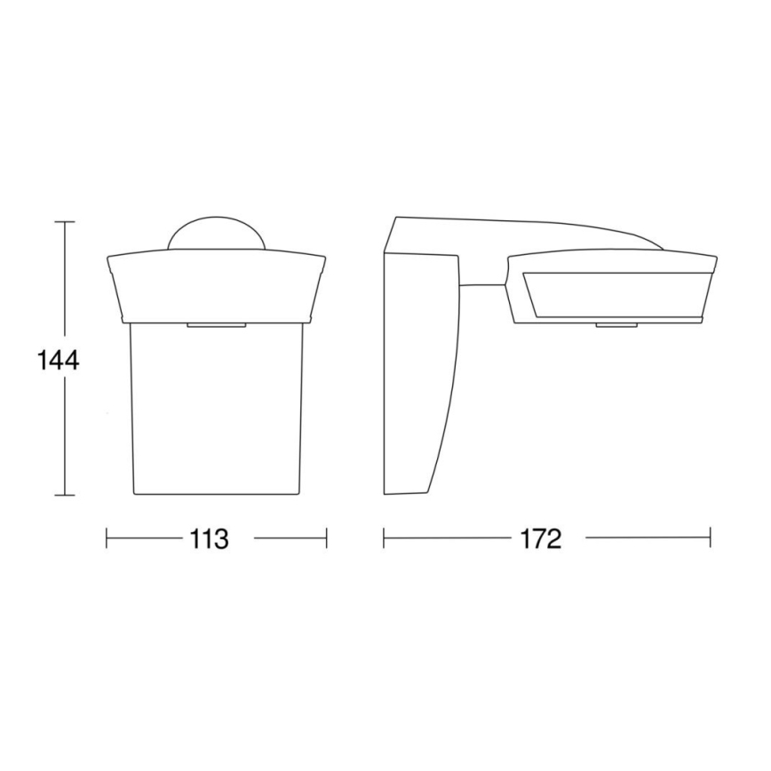 Steinel 059576 - Senzor pohybu SensIQ IP54 biela + diaľkové ovládanie