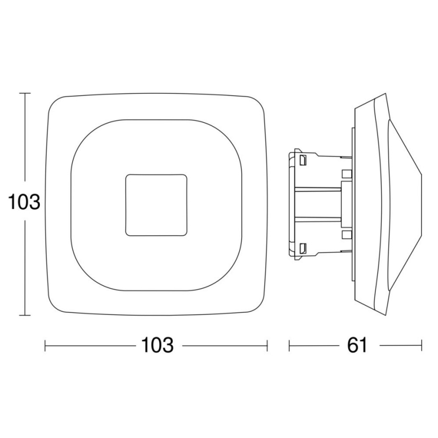 Steinel 064242 - Prezenčný hlásič HF 360-2 COM2 biela