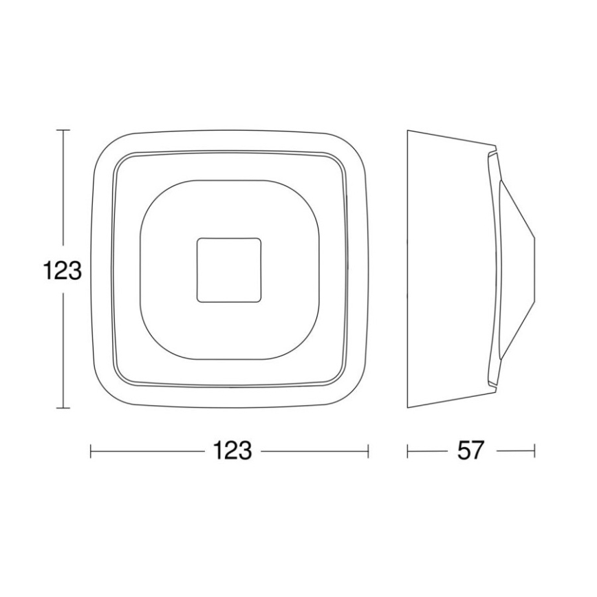 Steinel 064259 - Prezenčný hlásič HF 360-2 COM2 IP54 biela