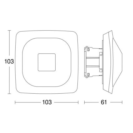 Steinel 064419 - Prezenčný hlásič HF 360-2 BT IPD biela