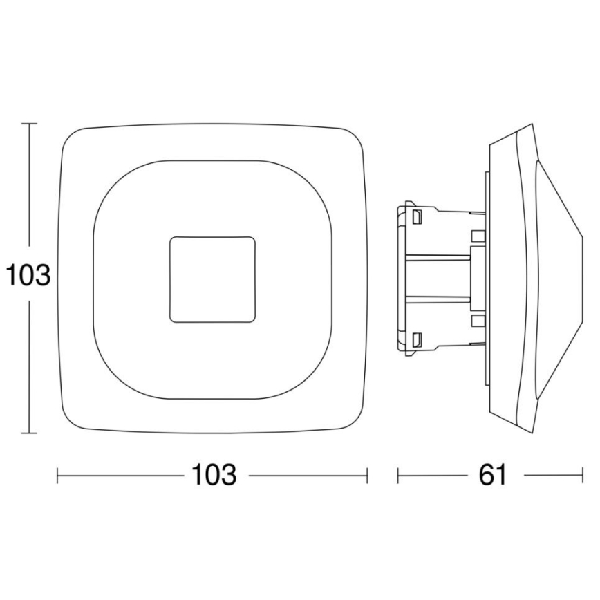 Steinel 064433 - Prezenčný hlásič HF 360-2 COM1 biela