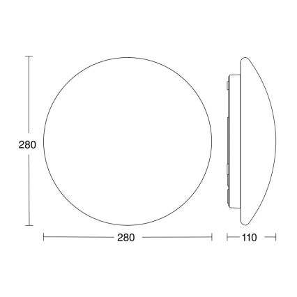 STEINEL 064815 - LED Kúpeľňové svietidlo so senzorom RS PRO LED/9,5W/230V 4000K IP54