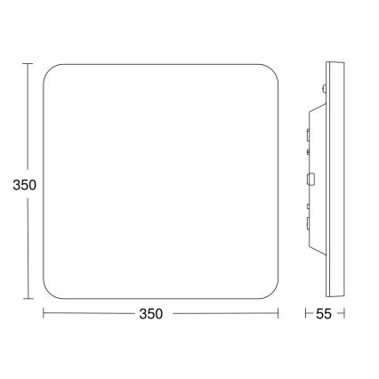 Steinel 067878-LED Stropné svietidlo so senzorom RS PRO LED/23,4W/230V IP40 4000K