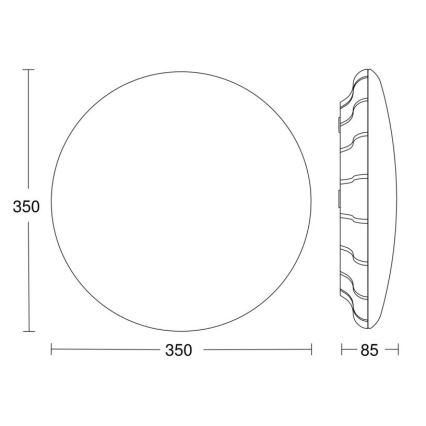 Steinel 068042 - LED Stropné svietidlo so senzorom RS PRO S30 SC 25,8W/230V 4000K