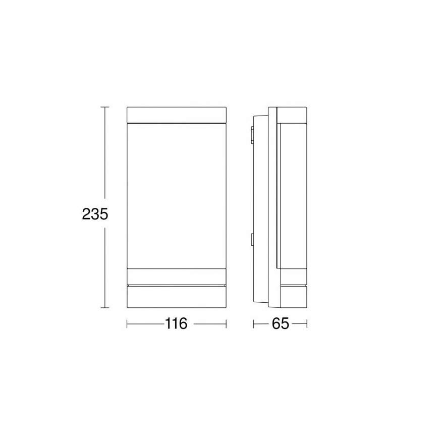Steinel 068714 - LED Vonkajšie svietidlo L 271 C LED/6,6W/230V 3000K IP44