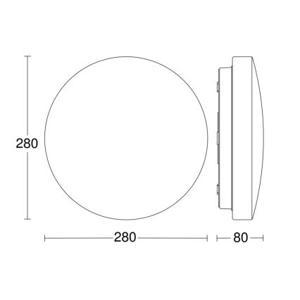 Steinel 069674-LED Kúpeľňové svietidlo so senzorom RSPRO P1 LED/9,4W/230V 4000K IP54