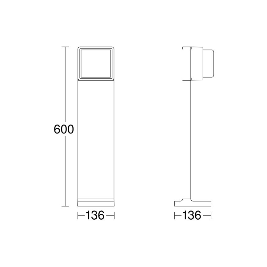 Steinel 078652 - LED Stmievateľná vonkajšia lampa GL 85 C 600 LED/9W/230V 3000K IP44