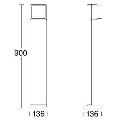 Steinel 078676 - LED Stmievateľná vonkajšia lampa GL 85 C 900 LED/9W/230V IP44