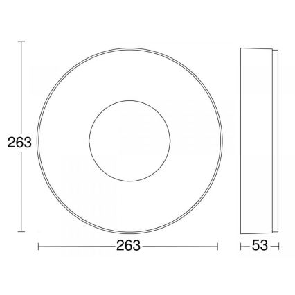 Steinel 078782 - LED Stropné svietidlo so senzorom RS 200 SC LED/17,1W/230V 3000K IP54