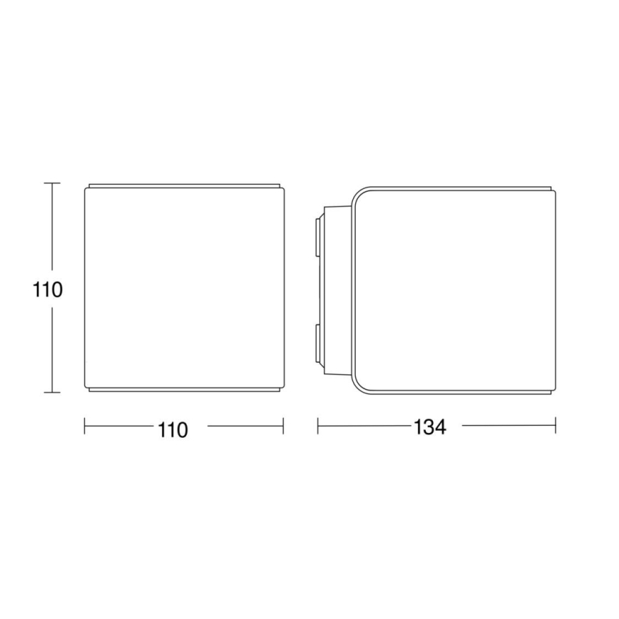 Steinel 079277 - LED Vonkajšie nástenné svietidlo L840 C LED/9,1W/230V IP44 antracit