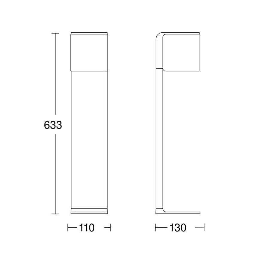 Steinel 079284 - LED Vonkajšia lampa GL 80 C LED/9,1W/230V IP44 antracit