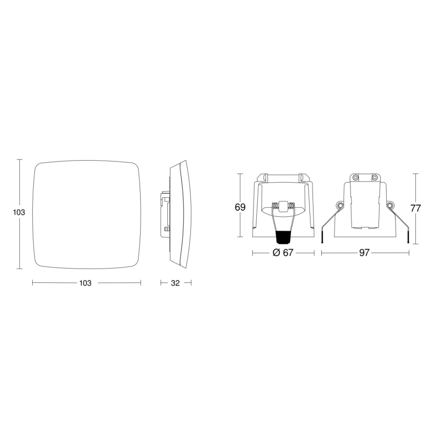 Steinel 079451 - Prezenčný hlásič TRUE PRESENCE KNX biela