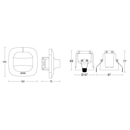 Steinel 079482 - Prezenčný hlásič Dual HF COM1 biela