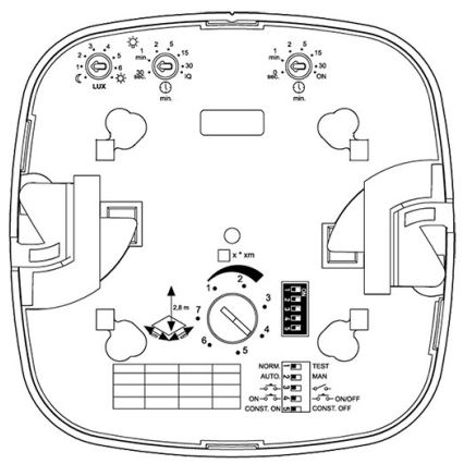 Steinel 079529 - Prezenčný hlásič HF 360 DALI-2 APC biela