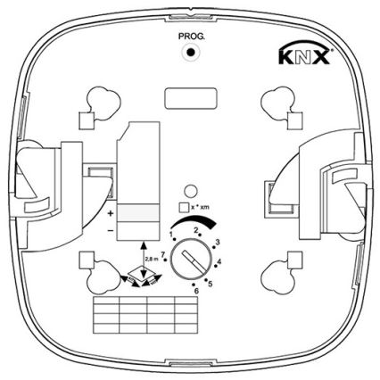 Steinel 079536 - Prezenčný hlásič HF 360 KNX biela