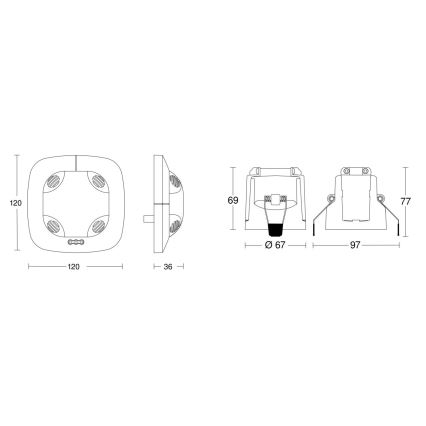 Steinel 079581 - Prezenčný hlásič DualTech KNX biela